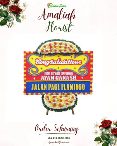 Bunga Papan Congratulation di Paal Iv